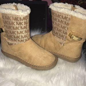 Michael Kors Marilu Tan suede boots